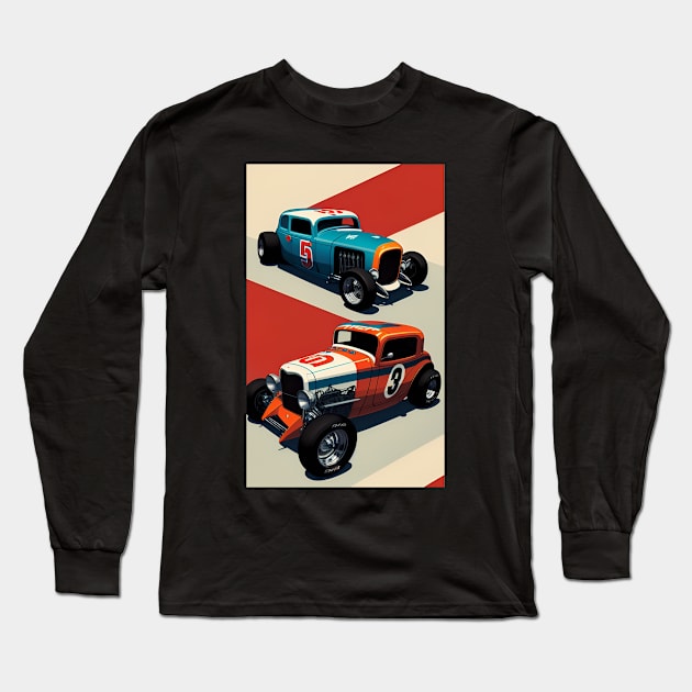 NASCAR VINTAGE RACING Long Sleeve T-Shirt by aviid productions